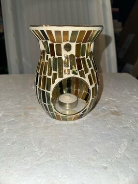Yankee Candle Glass Mosaic Scent Diffuser Candle Holder